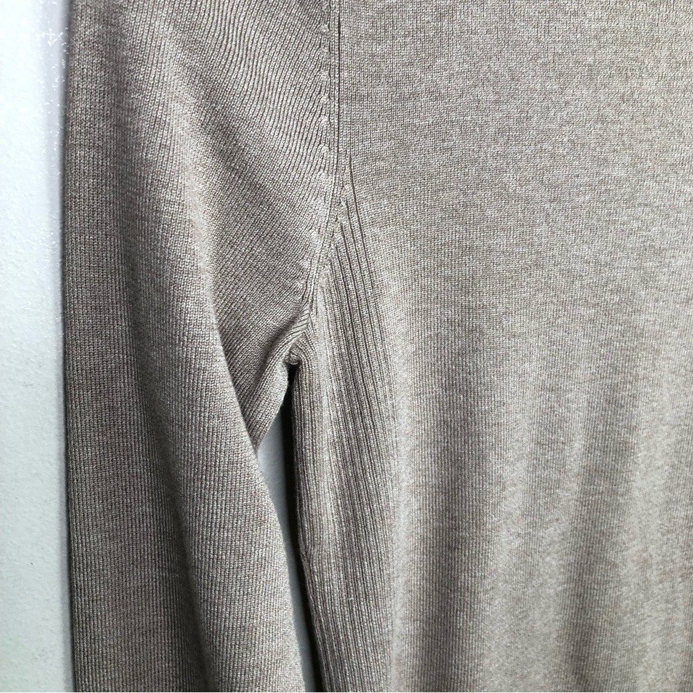 Chico’s Taupe Rayon Turtleneck Sweater S - Picture 5 of 9